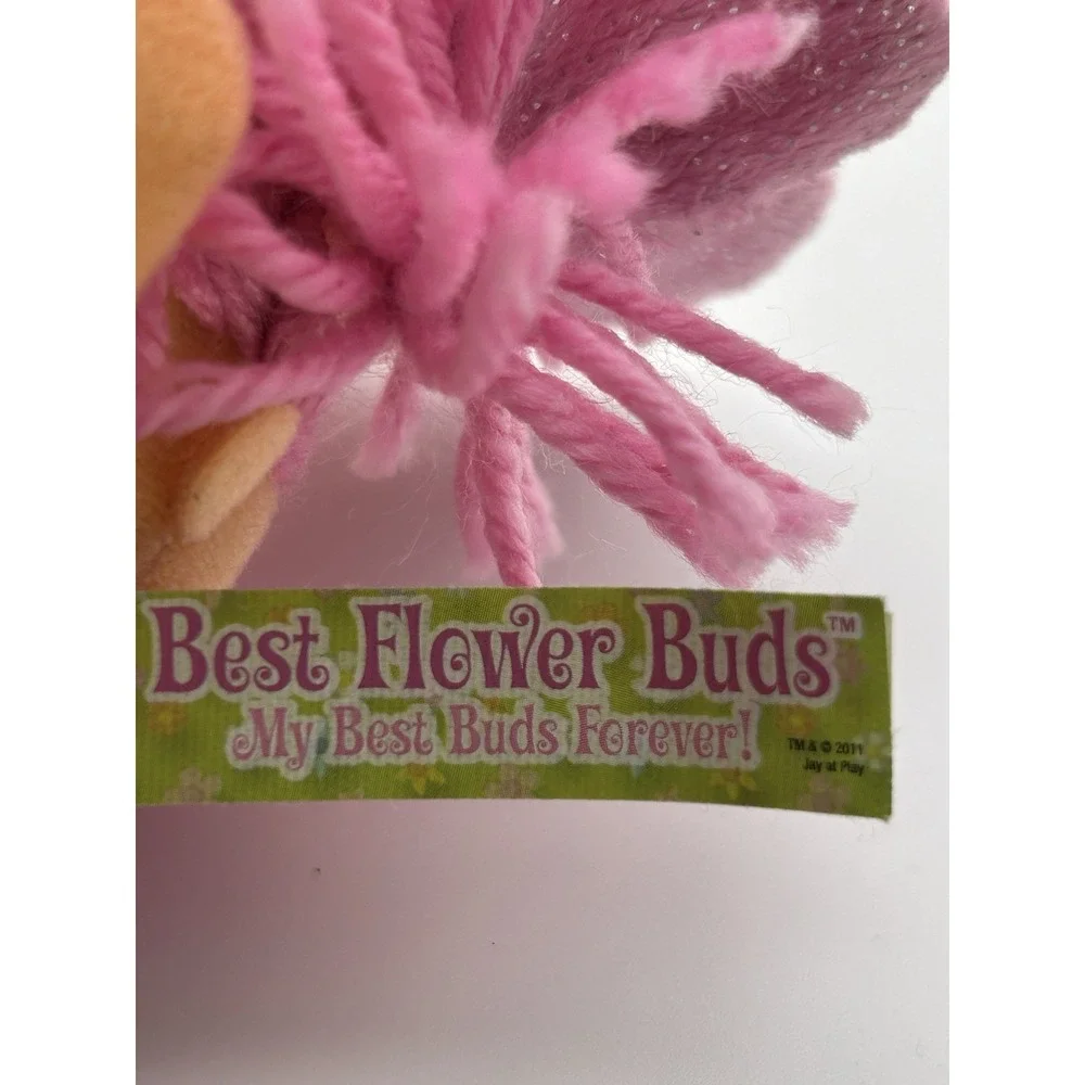 Lot Of 2- ‎ Flower Buds Soft Doll Flips Into Pot Yellow Pink